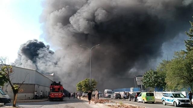 Gaziantep’te geri dönüşüm fabrikasında yangın