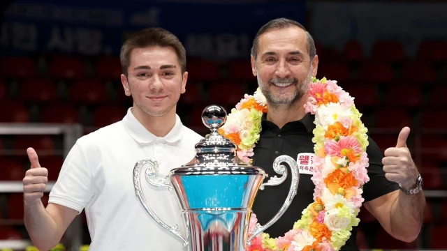Kore profesyonel bilardo liginde Semih Saygıner 3'üncü, Burak Haşhaş 5'inci oldu