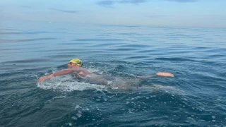 Ultra maraton yüzücüsü otizmli birey Tuna'nın yeni hedefi Kuzey Kanalı